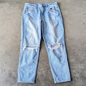 American Eagle Ripped Mom Jeans size 8